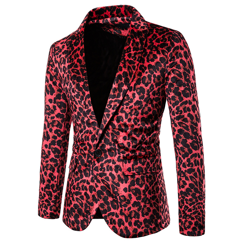 Brand Men' Red Leopard Print Nightclub Suit Jacket Party Wedding Tuxedo Blazer Men Stage Cothes for Singers Costume Homme XXL
Brand Men' Red Leopard Print Nightclub Suit Jacket Party Wedding Tuxedo Blazer Men Stage Cothes for Singers Costume Homme XXL