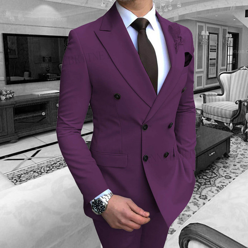 ANNIEBRITNEY Purple Suit Men Formal Slim Fit Groom Tuxedo For Wedding Prom Party Dresses Male Classic Men's Suit Blazer Pants, Beige
ANNIEBRITNEY Purple Suit Men Formal Slim Fit Groom Tuxedo For Wedding Prom Party Dresses Male Classic Men's Suit Blazer Pants, Beige