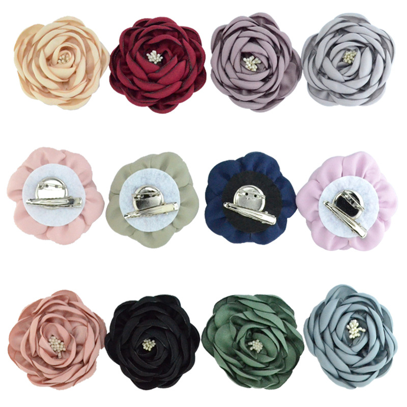 Korean Handmade Chiffon Fabric Rose Flower Brooch Fashion Jewelry Badge Shirt Lapel Pin Hairpin for Woman Hair Accessories
Korean Handmade Chiffon Fabric Rose Flower Brooch Fashion Jewelry Badge Shirt Lapel Pin Hairpin for Woman Hair Accessories