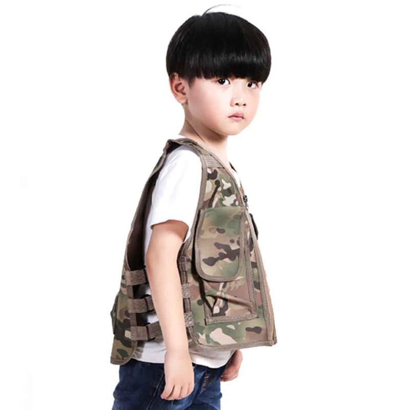 Children Tactical Vest Nylon Cloth Protective CS Game Field Adjustable Shooting Hunting Training Outdoor Multi Pocket, Black
Children Tactical Vest Nylon Cloth Protective CS Game Field Adjustable Shooting Hunting Training Outdoor Multi Pocket, Black