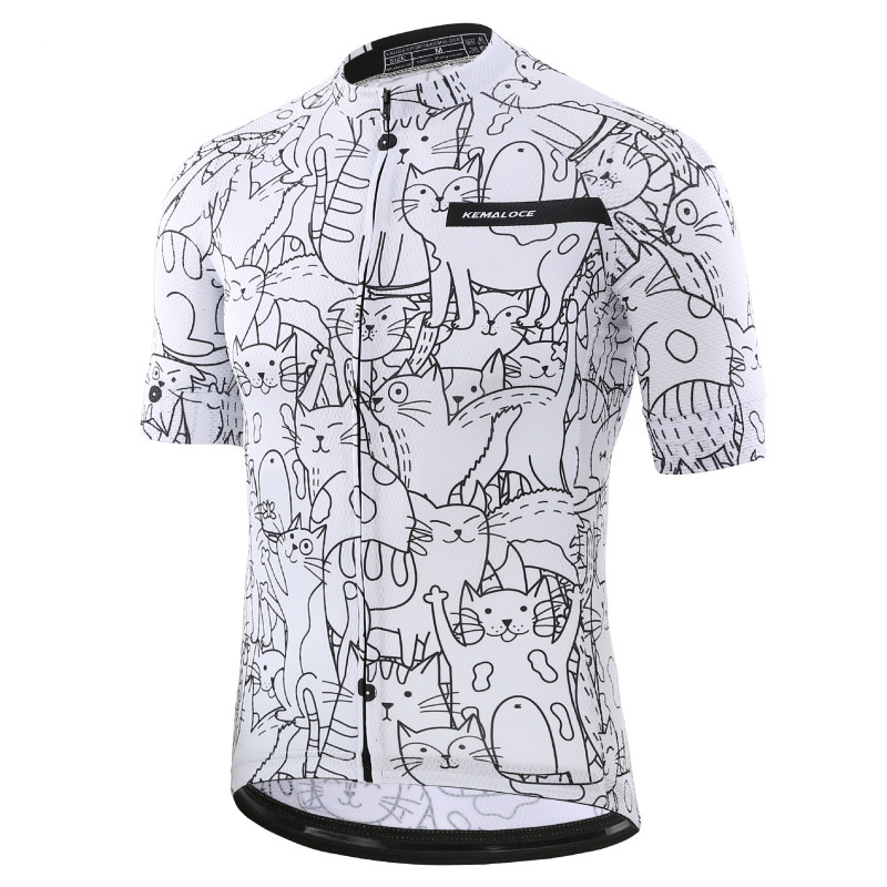 high quality Breathable Unisex White Cartoon Cat Cycling Jersey Spring Anti-Pilling Eco-Friendly Bike Clothing Road Team Bicycle Wear Shirts
high quality Breathable Unisex White Cartoon Cat Cycling Jersey Spring Anti-Pilling Eco-Friendly Bike Clothing Road Team Bicycle Wear Shirts