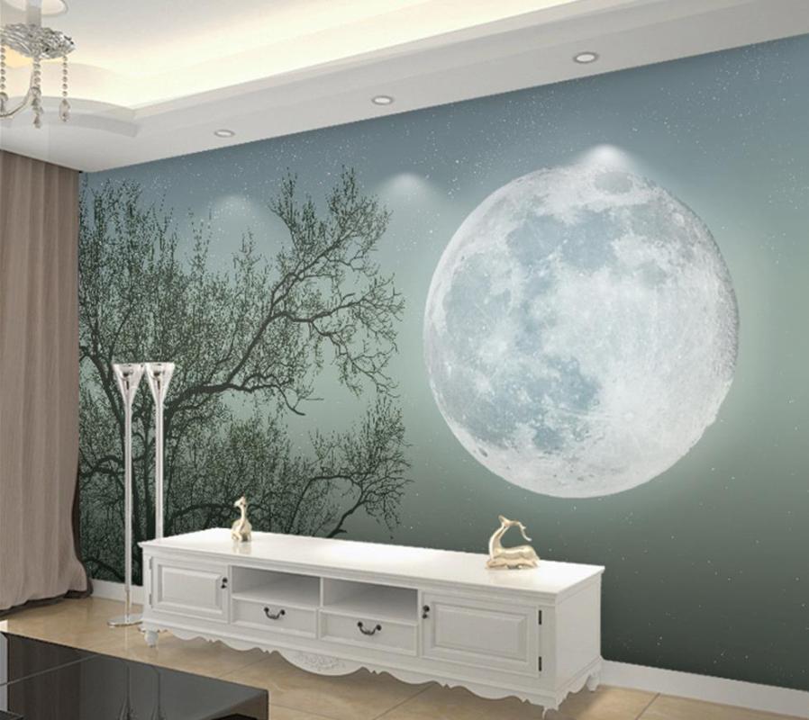 3d wallpaper for room Modern simple abstract tree moon murals custom 3d photo wallpaper wal, As pic
3d wallpaper for room Modern simple abstract tree moon murals custom 3d photo wallpaper wal, As pic