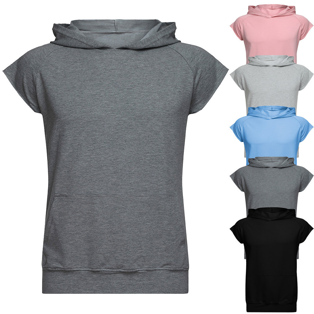 Fashionable Men's Hooded Vest Jackets Summer Bodybuilding Gyms Lightweight Sleeveless Contrast Hoodie Tank Tops Male Clothing MX200815