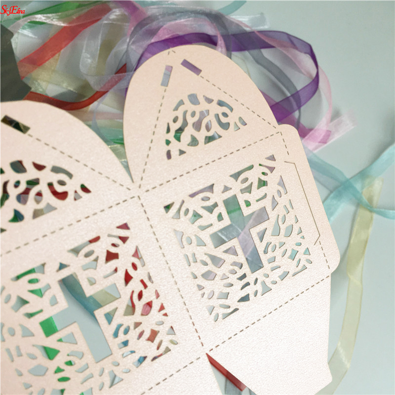 10Pcs/set Cross pattern Candy Boxes Box For Baby Shower Baptism Birthday First Communion Christening Easter Decoration 6Z