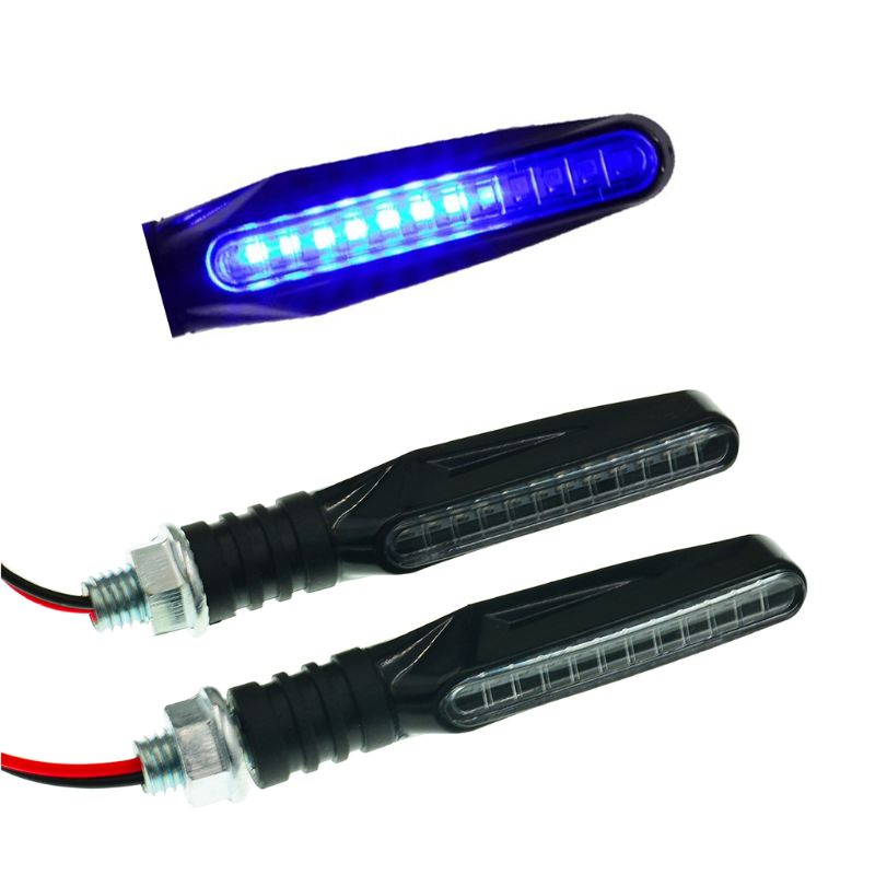 2pcs Motorcycle Turn Signals Light 12 SMD Tail Flasher Flowing Water Blinker Motorcycle Flashing Lights Brake Lamp, As pic 
2pcs Motorcycle Turn Signals Light 12 SMD Tail Flasher Flowing Water Blinker Motorcycle Flashing Lights Brake Lamp, As pic