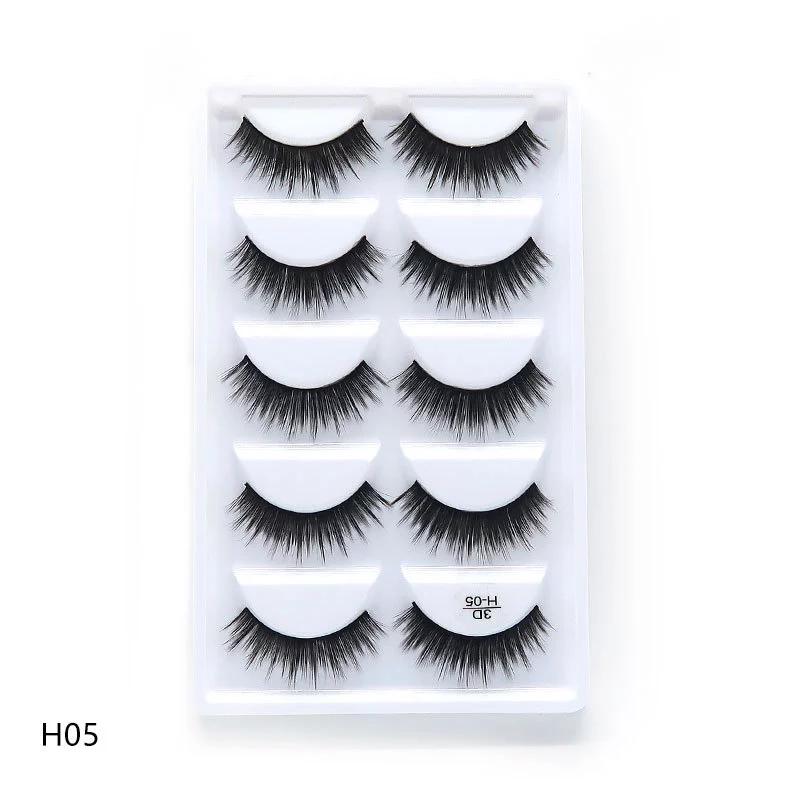 5 Pairs 3D Mink Hair False Eyelashes Natural Thick Long Eye Lashes Wispy Makeup Beauty Extension Tools for beauty H05
5 Pairs 3D Mink Hair False Eyelashes Natural Thick Long Eye Lashes Wispy Makeup Beauty Extension Tools for beauty H05