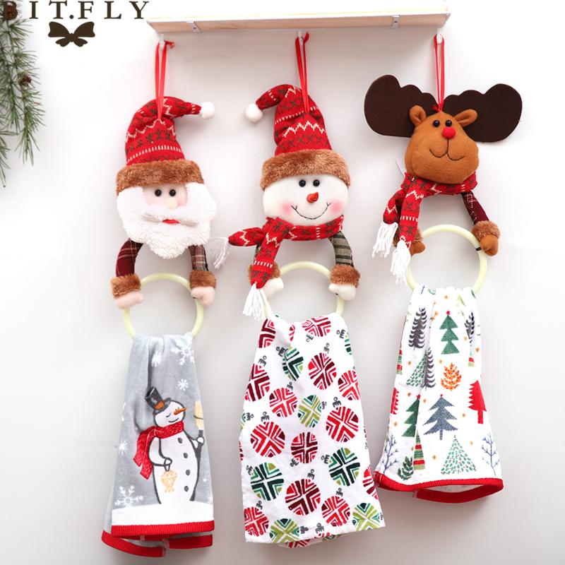 BITFLY Christmas decoration Towel ring Santa Claus,Elk wall hanging ring racks holder New year bathroom kitchen decorations
BITFLY Christmas decoration Towel ring Santa Claus,Elk wall hanging ring racks holder New year bathroom kitchen decorations