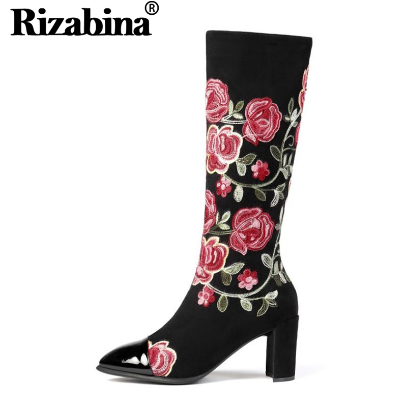 RIZABINA Women Retro Genuine Leather Classics Knee High Boots Zipper High Quality Pointed Toe Winter Boots Footwear Size 33-43, Black
RIZABINA Women Retro Genuine Leather Classics Knee High Boots Zipper High Quality Pointed Toe Winter Boots Footwear Size 33-43, Black