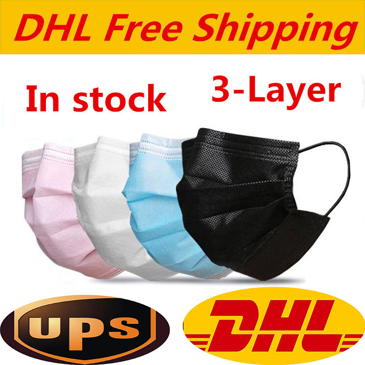 DHL free shipping 3-layer Black pink white Disposable Face Masks 3-Layer Protection Mask with Earloop Mouth Face Sanitary Outdoor Masks
DHL free shipping 3-layer Black pink white Disposable Face Masks 3-Layer Protection Mask with Earloop Mouth Face Sanitary Outdoor Masks