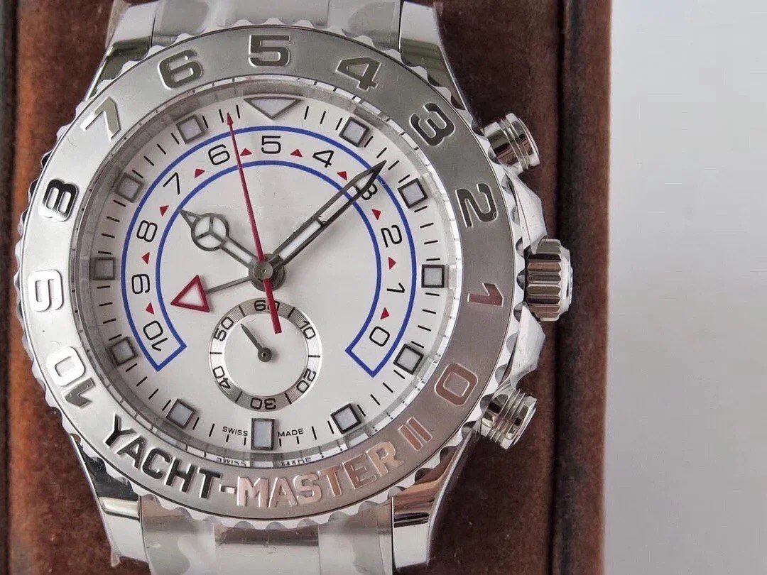 Primary color large dial 44mm automatic mechanical watch white dial stainless steel gold watch and sapphire mirror blue watch casual fashion, Slivery;brown
Primary color large dial 44mm automatic mechanical watch white dial stainless steel gold watch and sapphire mirror blue watch casual fashion, Slivery;brown