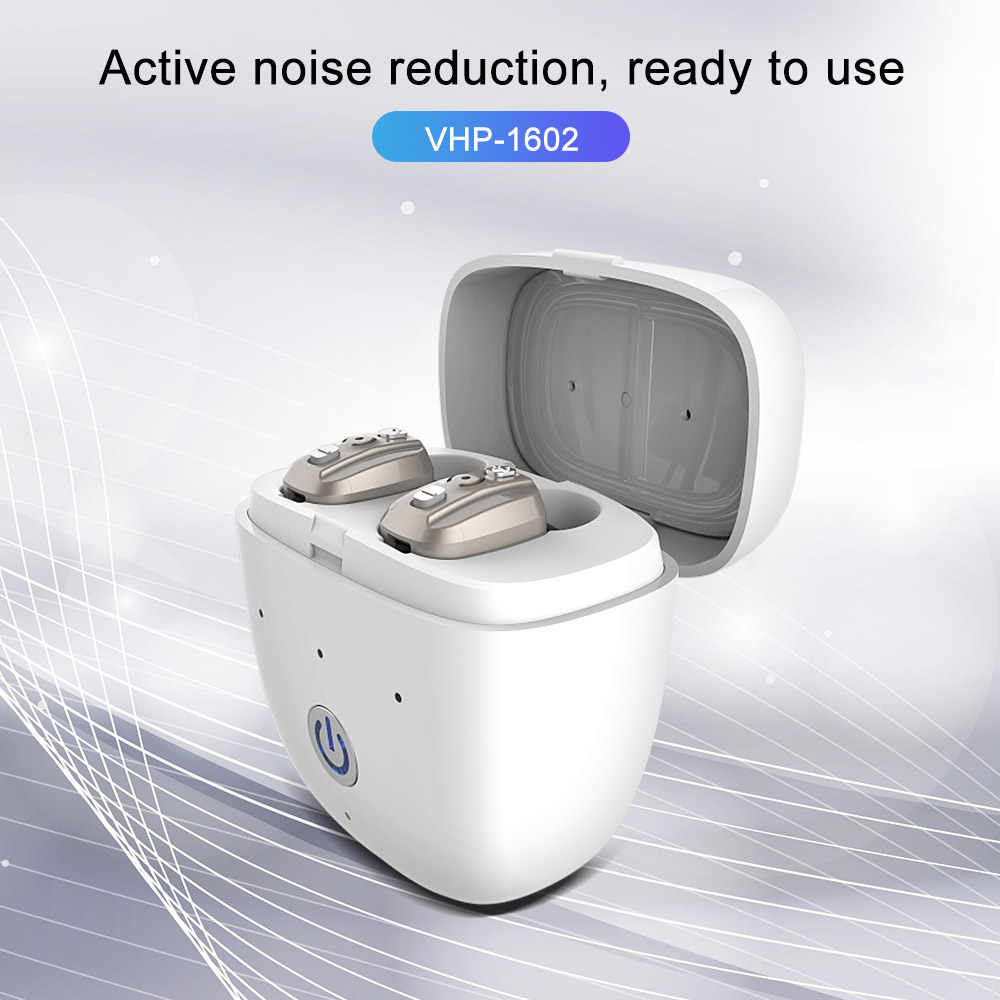 VHP1602 New Fashion Digital Rechargeable Hearing Aids Box Invisible Mini Sound Amplifier Earphones for the elderly and Deafness
VHP1602 New Fashion Digital Rechargeable Hearing Aids Box Invisible Mini Sound Amplifier Earphones for the elderly and Deafness