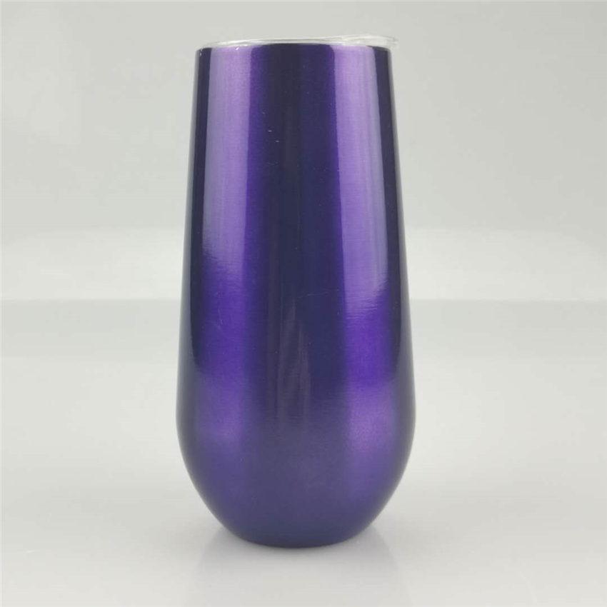 Creative 6oz Eggshape Wine Glass 6oz Stainless Steel Tumbler Drinking Mugs Stemless Wine Glass Mini Wine Drinking Tumbler