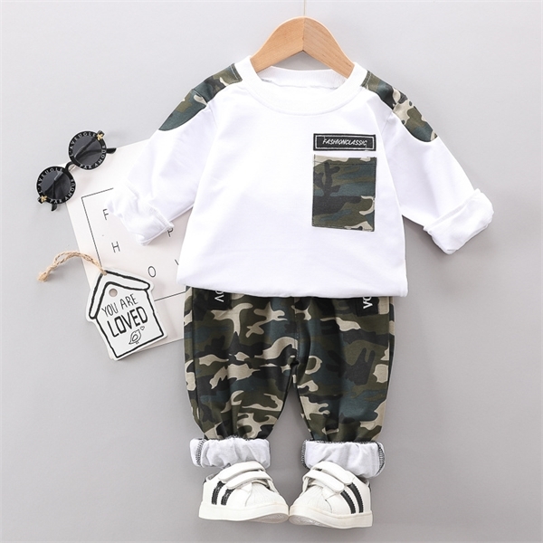 New Spring Autumn Baby Girl Clothes Children Boys Cotton Sports T Shirt Pants 2Pcs/sets Kids Fashion Costume Toddler Tracksuits