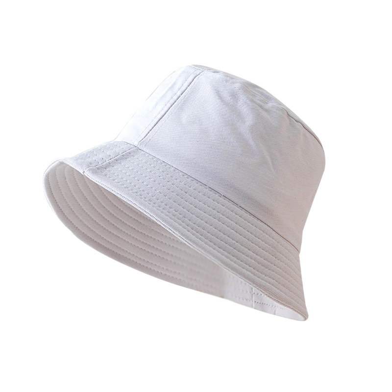 New Unisex Cotton Bucket Hats Women Summer Sunscreen Panama Hat Men Pure Color Sunbonnet Fedoras Outdoor Fisherman Hat Beach Cap