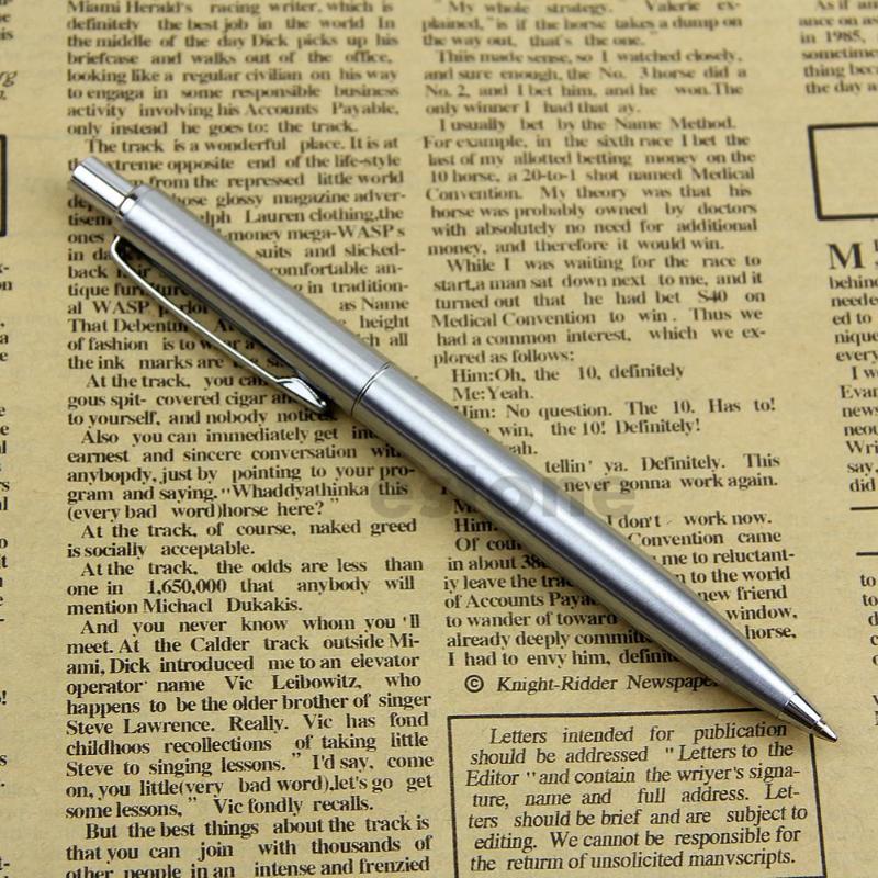 Stainless Steel Metal Push Ballpoint Pen Baoer 37 Ball Point Pen Gift Stationary, Black
Stainless Steel Metal Push Ballpoint Pen Baoer 37 Ball Point Pen Gift Stationary, Black
