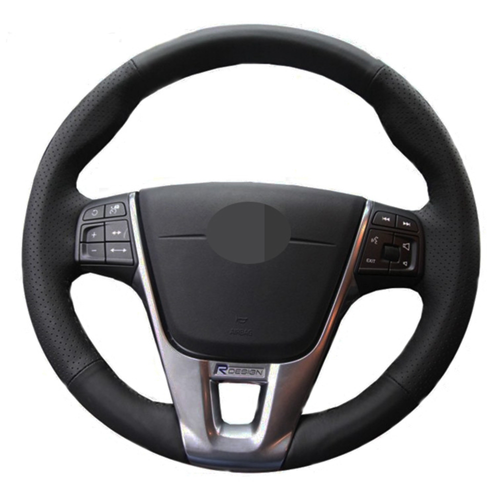 Car Steering Wheel Cover Hand-stitched Black Artificial Leather For Volvo V40 XC60 S60 LV60 S80L
Car Steering Wheel Cover Hand-stitched Black Artificial Leather For Volvo V40 XC60 S60 LV60 S80L