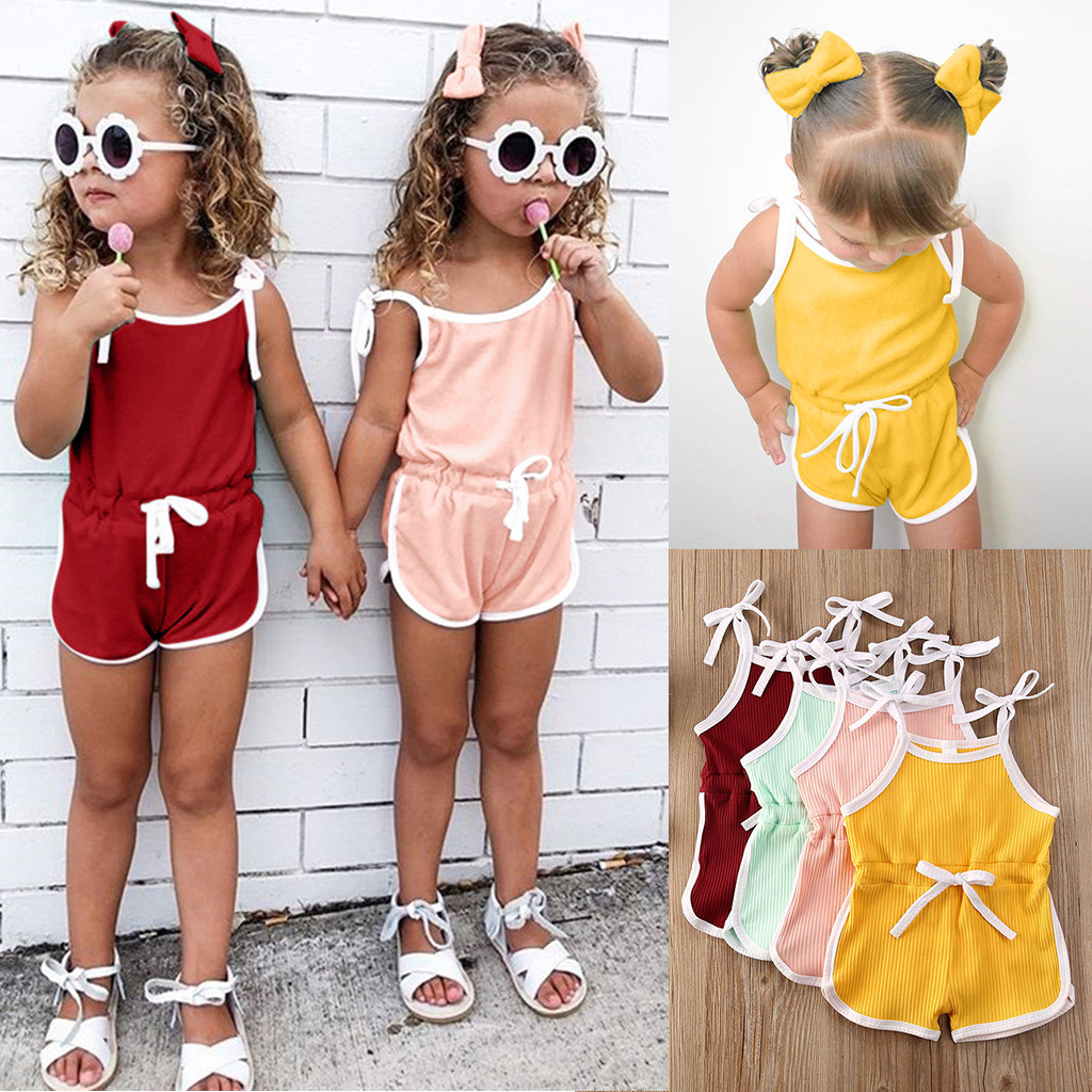Toddler Baby Girls Clothes Sleeveless Solid Suspender Romper Jumpsuit Girls Romper Baby Girl Summer Clothes
Toddler Baby Girls Clothes Sleeveless Solid Suspender Romper Jumpsuit Girls Romper Baby Girl Summer Clothes