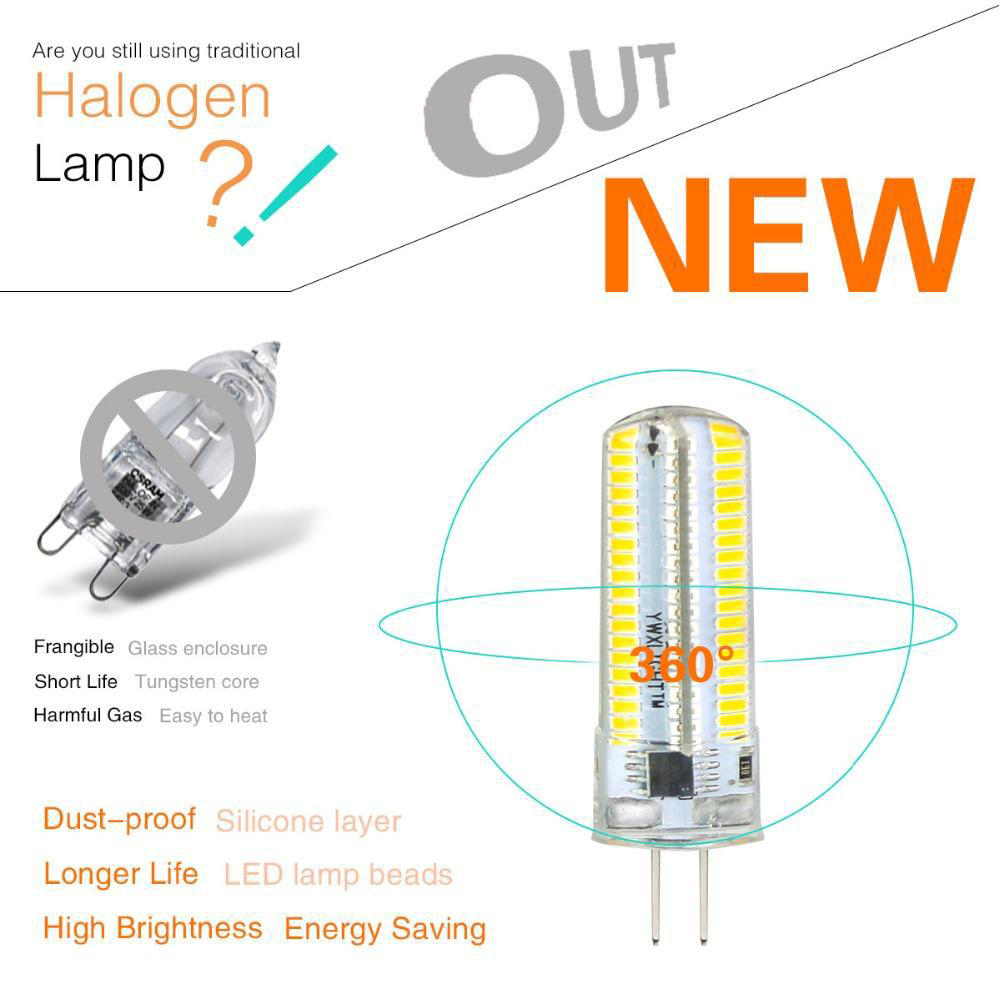 Led Light G9 G4 Led Bulb E11 E12 14 E17 G8 Dimmable Lamps 110V 220V Spotlight Bulbs 3014 SMD 64 152 Leds light