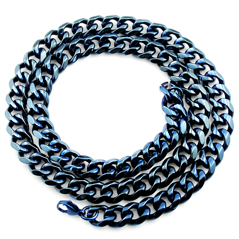 AMUMIU Trendy Blue High Polish Stainless Steel Necklace Links Chain Men Jewelry Cool Classic Party Gifts HN035
AMUMIU Trendy Blue High Polish Stainless Steel Necklace Links Chain Men Jewelry Cool Classic Party Gifts HN035
