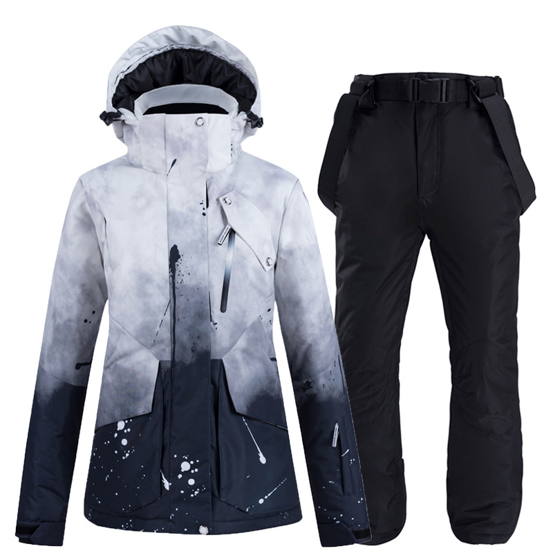 Ski suit suit men' winter outdoor veneer double board waterproof warm thickened breathable ski men and women, Black
Ski suit suit men' winter outdoor veneer double board waterproof warm thickened breathable ski men and women, Black