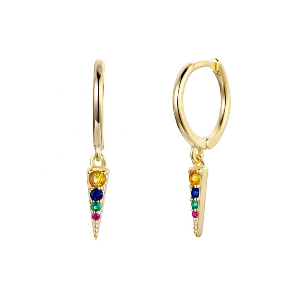 LOZRUNVE Simple Plata 925 Sterling Silver Pave Rainbow CZ Spike Mini Hoop Earring
LOZRUNVE Simple Plata 925 Sterling Silver Pave Rainbow CZ Spike Mini Hoop Earring