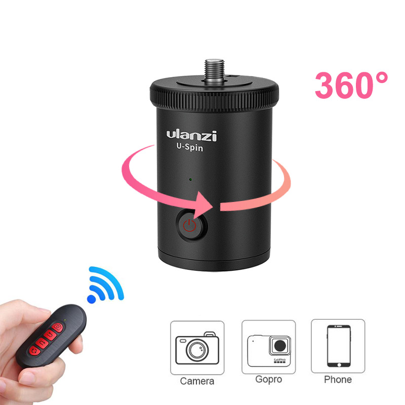 Ulanzi U-SPin 360 Rotation Electric Ballhead Tripod Head for Smartphone Action Camera DSLR Camera Time Lapse Tripod Head
Ulanzi U-SPin 360 Rotation Electric Ballhead Tripod Head for Smartphone Action Camera DSLR Camera Time Lapse Tripod Head