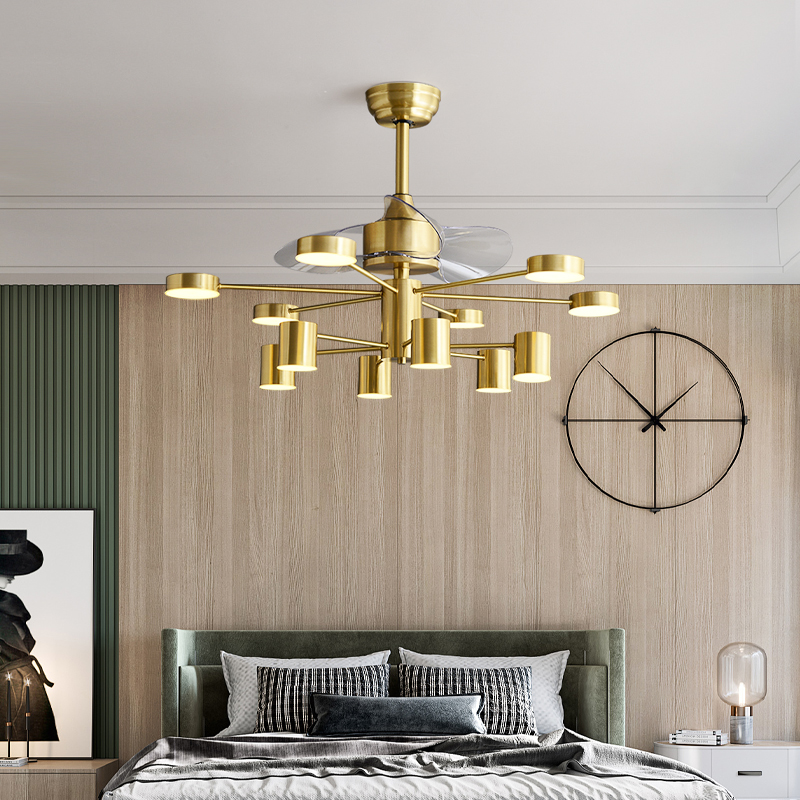 chandelier with Fan 42 inch lamps lamp remote control copper Invisible Simple home living room three color
chandelier with Fan 42 inch lamps lamp remote control copper Invisible Simple home living room three color