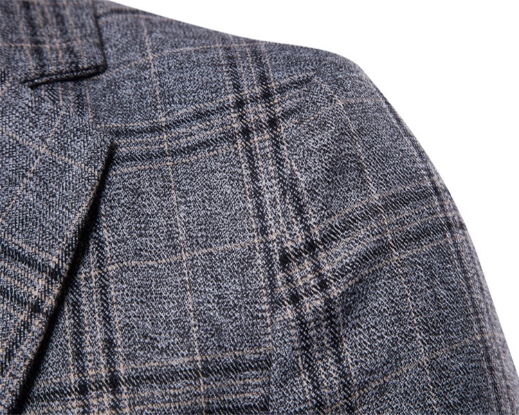 men suits fashion trend striped men coat casual business formal longsleeved onebutton men jacket in stock free shipping