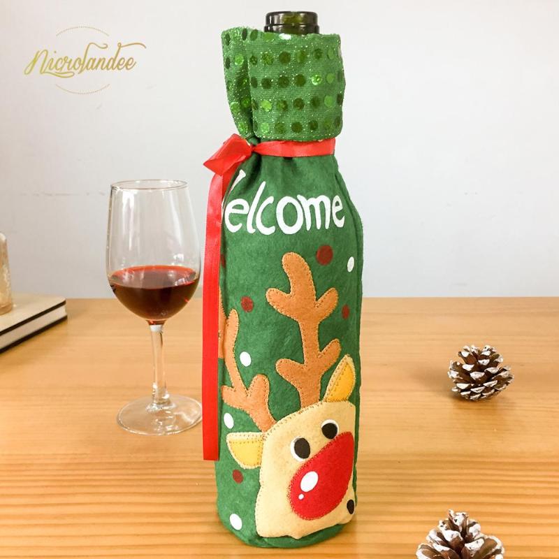 NICROLANDEE Christmas Wine Bottle Cover Doll Snowman Stocking Gift Holders Navidad Decor New Year Home Party New Decoration DIY
NICROLANDEE Christmas Wine Bottle Cover Doll Snowman Stocking Gift Holders Navidad Decor New Year Home Party New Decoration DIY