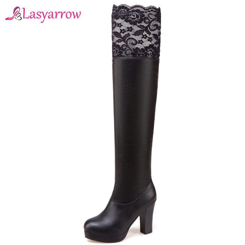 Lasyarrow 2020 new thigh high over the knee boots women round toe pu autumn winter boots solid colors platform shoes woman J1005, Black
Lasyarrow 2020 new thigh high over the knee boots women round toe pu autumn winter boots solid colors platform shoes woman J1005, Black