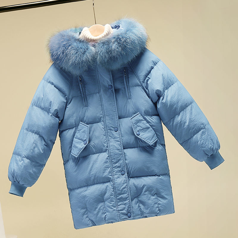 Fashion Coat Casual Loose Coat Winter Jacket Women Big Fur Hooded Thick Down Parkas Female Jacket Warm Winter Outwear 2020 New T200814