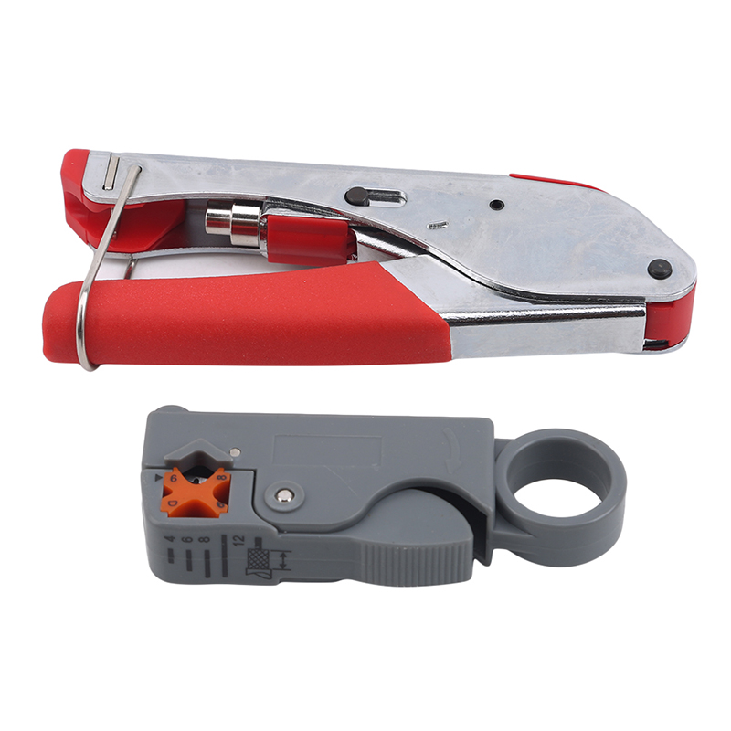 Coaxial Cable Wire Stripper Compression Connector Tool Crimping Pliers Wire Stripping Pliers Kit
Coaxial Cable Wire Stripper Compression Connector Tool Crimping Pliers Wire Stripping Pliers Kit