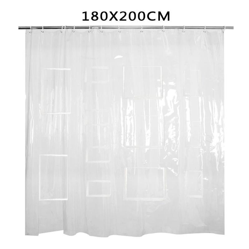 Bathroom Decor Easy Clean Transparent EVA Hanging Modern Shower Curtain Privacy Protection Waterproof Home With 12 Pockets
Bathroom Decor Easy Clean Transparent EVA Hanging Modern Shower Curtain Privacy Protection Waterproof Home With 12 Pockets