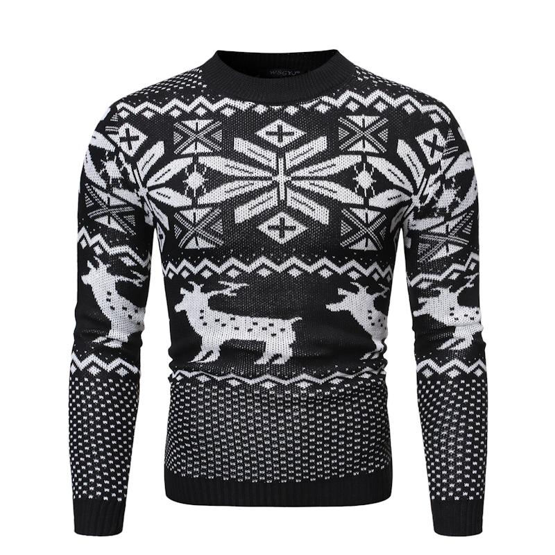 Christmas fawn Sweater Men Slim fit Cotton 65% Round neck Knit Pullover Sweater Coat Black Autumn New Arrival, Black 1513-m07-p40
Christmas fawn Sweater Men Slim fit Cotton 65% Round neck Knit Pullover Sweater Coat Black Autumn New Arrival, Black 1513-m07-p40