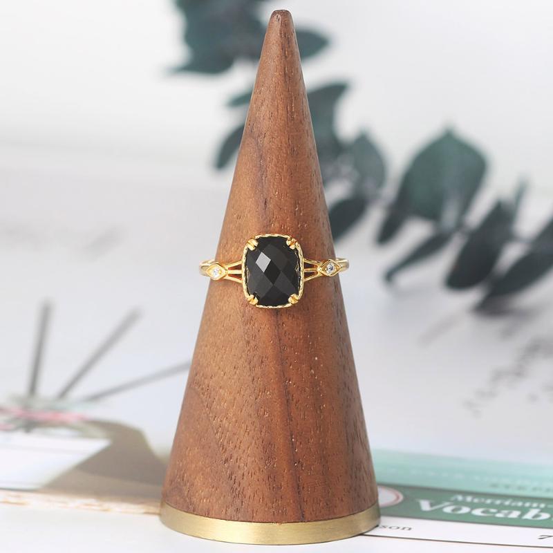 Mobuy 925 Sterling Silver Ring For Women Natural Black Agale Flat Lattice Surface 14K Gold Plated Fine Jewlerly MBRI109
Mobuy 925 Sterling Silver Ring For Women Natural Black Agale Flat Lattice Surface 14K Gold Plated Fine Jewlerly MBRI109