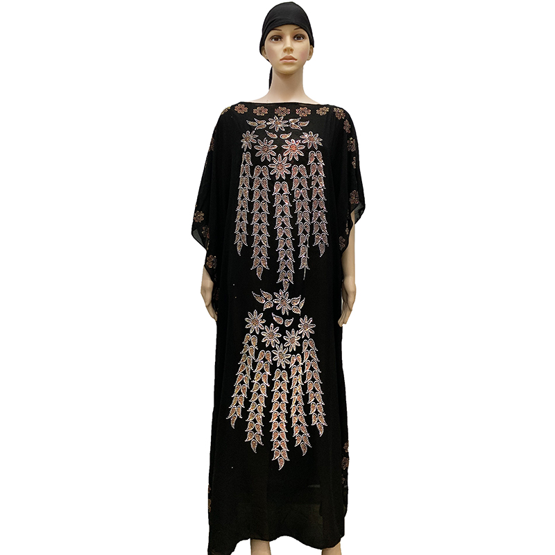 New African Women Dresses Colorful Rhinestons long Dashiki Black Dress with Scarf For Lady African clothes 121#
New African Women Dresses Colorful Rhinestons long Dashiki Black Dress with Scarf For Lady African clothes 121#