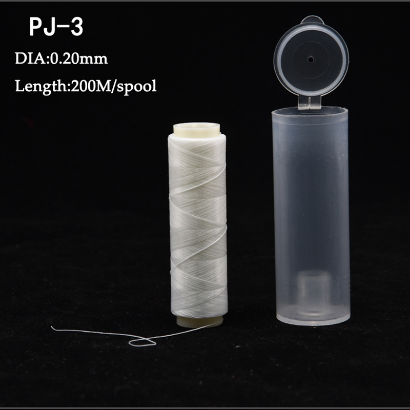 20pcs/lot PJ1/2/3/4/5 High Tensile Polyester Bait Elastic Thread Spool Sea Fishing bait elastic invisible fishing line Bait T200824