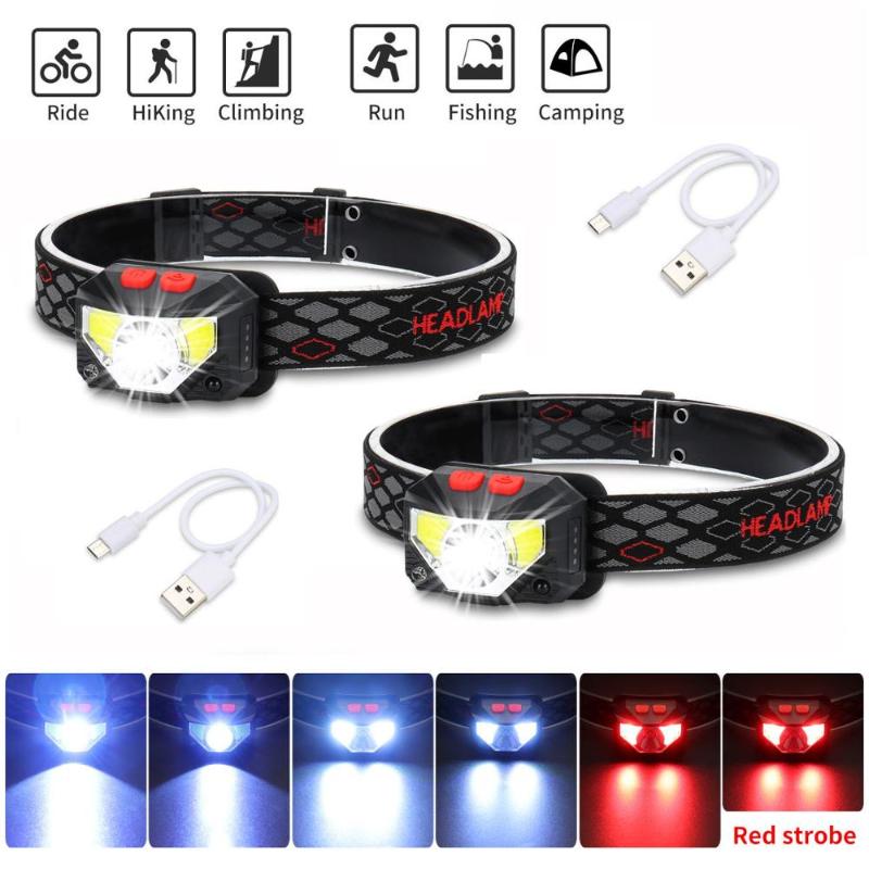 2PCS LED Headlamp Rechargeable Motion Sensor Head Lamp Built-in BatteryWith USB Hands Free Headlight for Fishing Inspection
2PCS LED Headlamp Rechargeable Motion Sensor Head Lamp Built-in BatteryWith USB Hands Free Headlight for Fishing Inspection