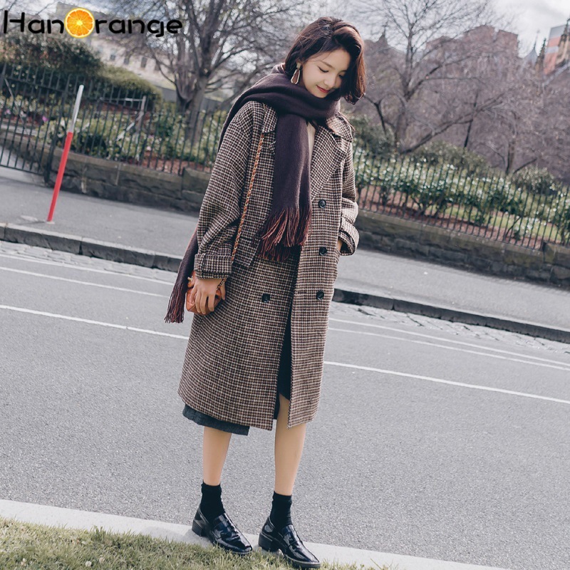 Over Knee Length Plaid Coat 2020 Winter Retro Loose Double Breasted Long Outwear Topcoat, Coffee plaid
Over Knee Length Plaid Coat 2020 Winter Retro Loose Double Breasted Long Outwear Topcoat, Coffee plaid