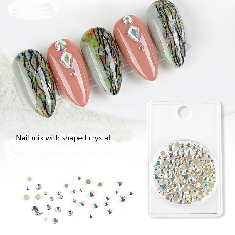 1Box Alien Crystal Mixed Rhinestones Nail Art Decorations White AB Sparkly Stones Manicure Decorations Gems F685
1Box Alien Crystal Mixed Rhinestones Nail Art Decorations White AB Sparkly Stones Manicure Decorations Gems F685