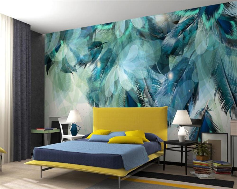 Custom Wallpaper Large High Quality 3D Fashion Blue Feather TV Sofa Background Living Room Bedroom murals 3d wallpaper, Silk cloth
Custom Wallpaper Large High Quality 3D Fashion Blue Feather TV Sofa Background Living Room Bedroom murals 3d wallpaper, Silk cloth