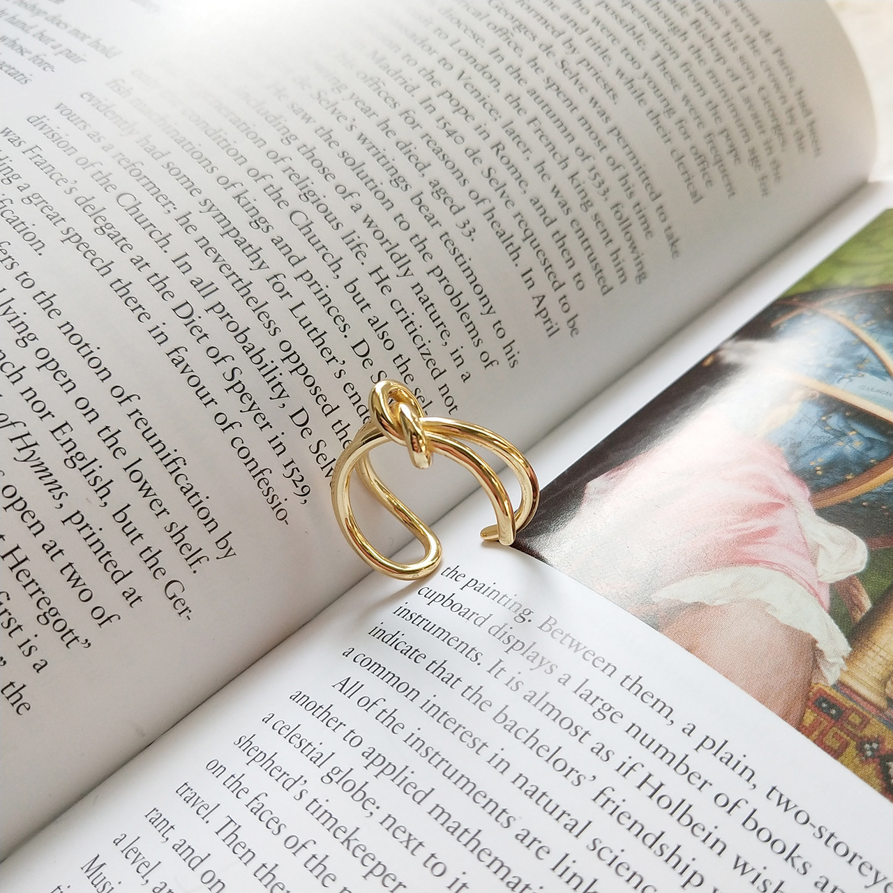 New design 925 sterling silver minimalism jewelry original silver knot hand-made designer women's adjustable rings Japanese South korea