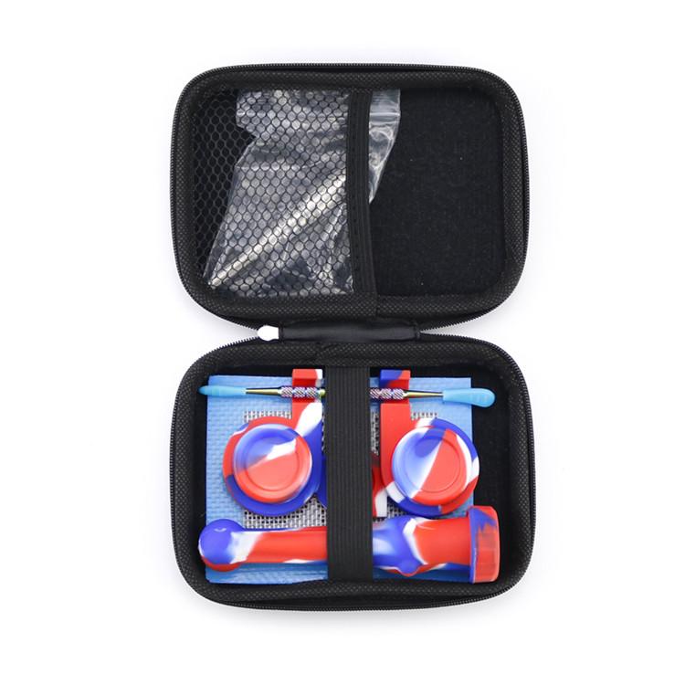 Premium Tobacco Bag Set Other smoking accessories Silicone Pipe with Titanium nail Storage Jar Metal Dabber Smoke Pipes Wax
Premium Tobacco Bag Set Other smoking accessories Silicone Pipe with Titanium nail Storage Jar Metal Dabber Smoke Pipes Wax