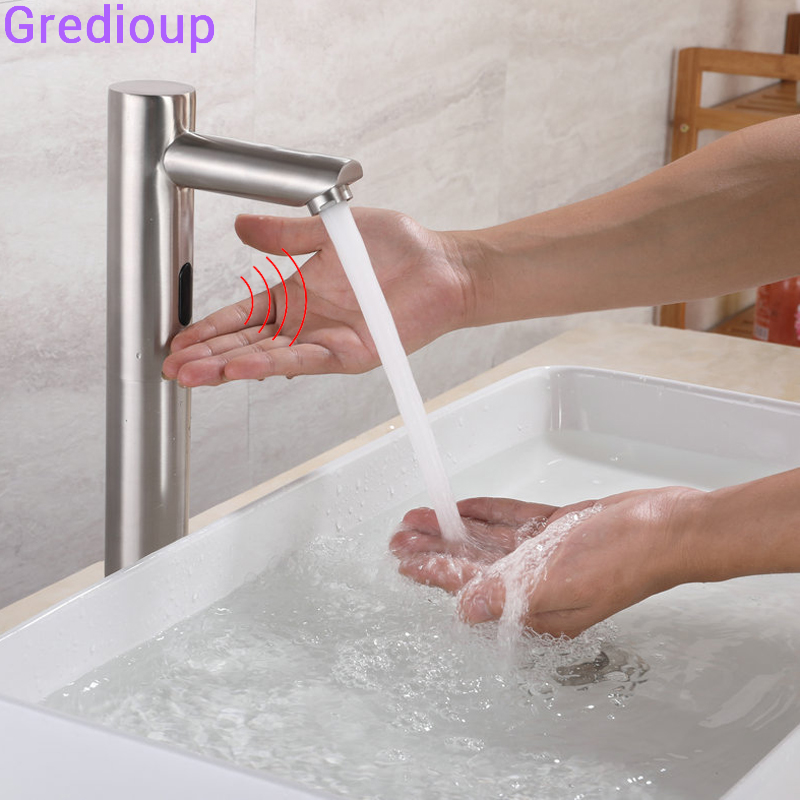 Bathroom Touchless Faucets Automatic Infrared Sensor Tap Single Hole Deck Mount Tap Modern Intelligent Faucet Luxury Taps Grifos
Bathroom Touchless Faucets Automatic Infrared Sensor Tap Single Hole Deck Mount Tap Modern Intelligent Faucet Luxury Taps Grifos