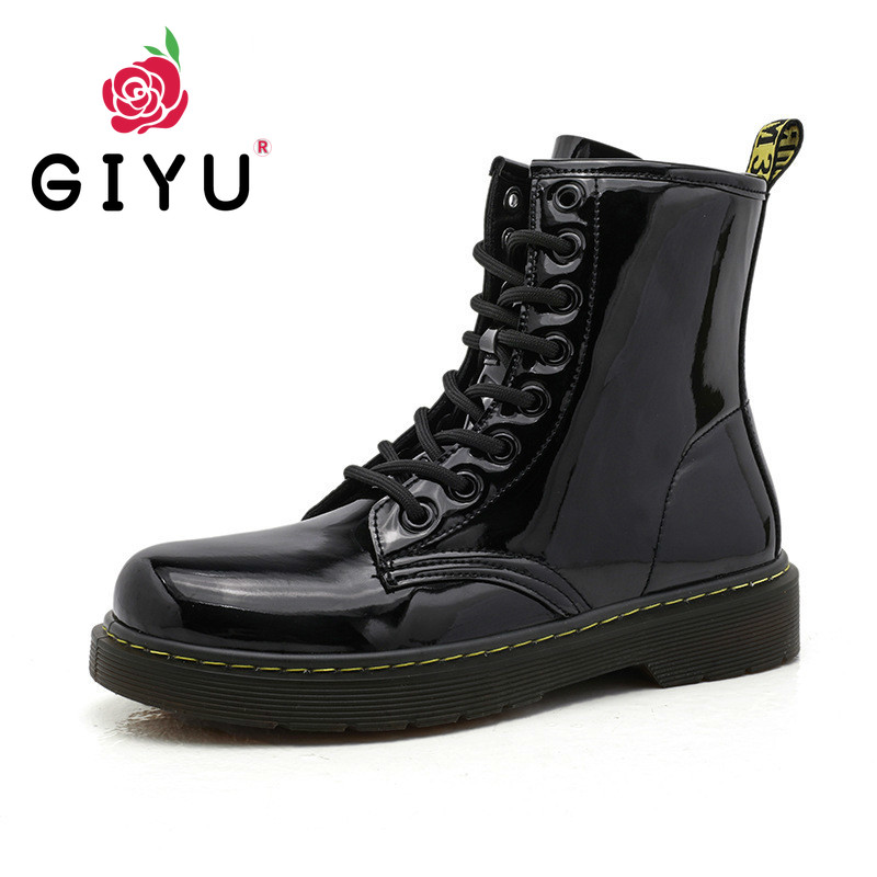 2020 Black Womens Leather Boots Autumn Classic Boots Flat Platform Shoes Women Lace Up Motorcycle Booties Fashion Female
2020 Black Womens Leather Boots Autumn Classic Boots Flat Platform Shoes Women Lace Up Motorcycle Booties Fashion Female