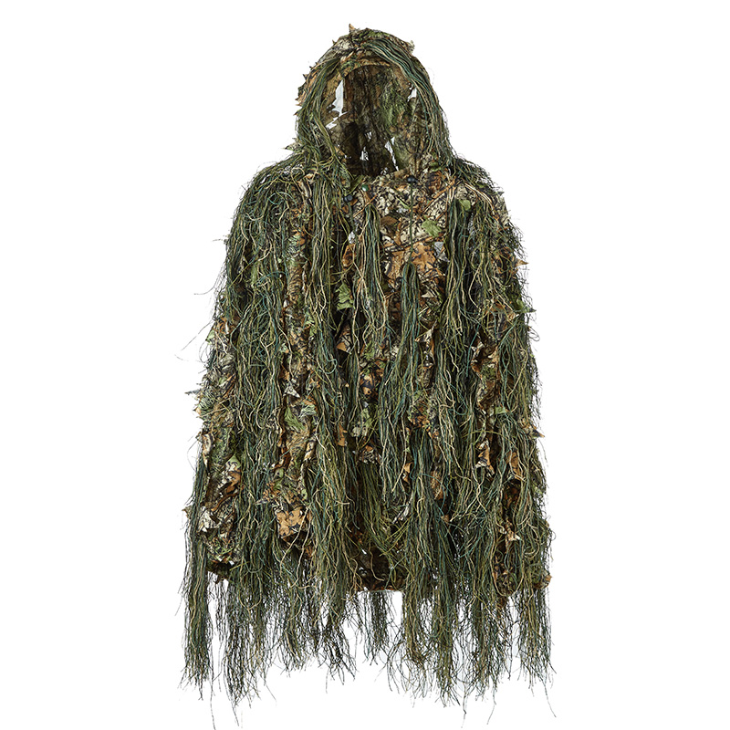 Ghillie Suit Hunting Woodland 3D Bionic Leaf Disguise Uniform Cs Camouflage Suits Set Jungle Train Hunting Cloth, Green
Ghillie Suit Hunting Woodland 3D Bionic Leaf Disguise Uniform Cs Camouflage Suits Set Jungle Train Hunting Cloth, Green