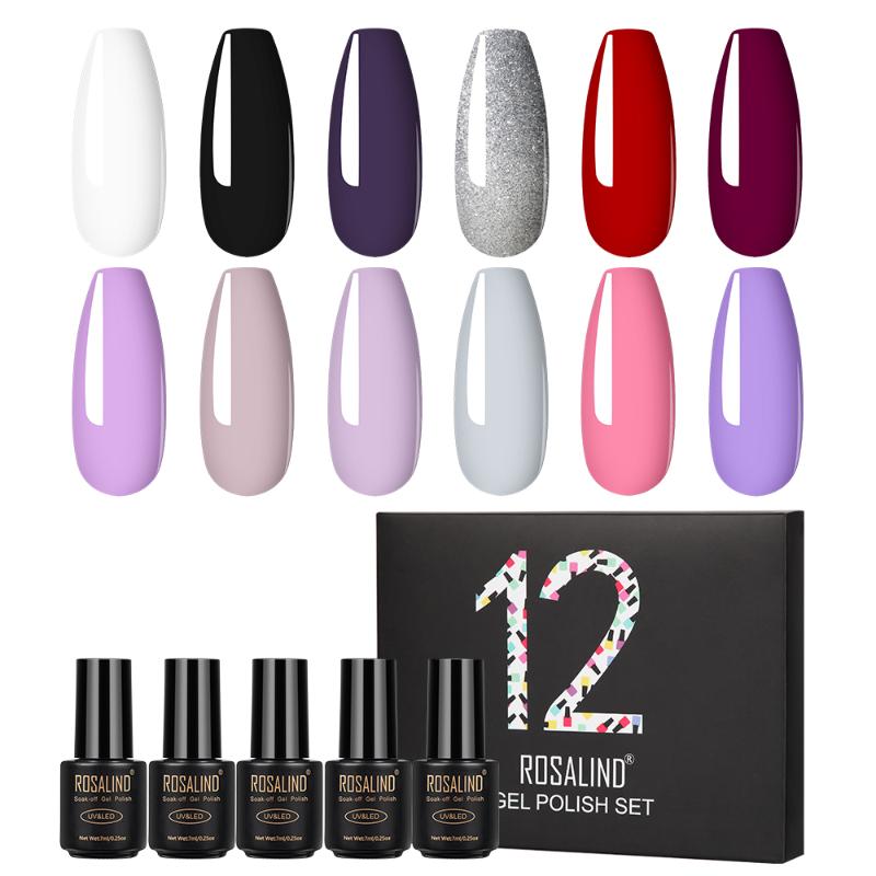ROSALIND Gel Nail Polish Set Hybrid Varnishes 12pcs/lot Semi Permanent Gel Polish All For Manicure Nail Sets
ROSALIND Gel Nail Polish Set Hybrid Varnishes 12pcs/lot Semi Permanent Gel Polish All For Manicure Nail Sets