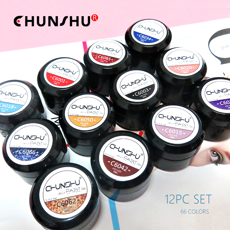 CHUNSHU 12Pc UV/Nail Gel Varnish Painting Gel Nail Polish For Nail Art All For Manicure Soak Off Semi-permanent UV Varnish Kit, White
CHUNSHU 12Pc UV/Nail Gel Varnish Painting Gel Nail Polish For Nail Art All For Manicure Soak Off Semi-permanent UV Varnish Kit, White