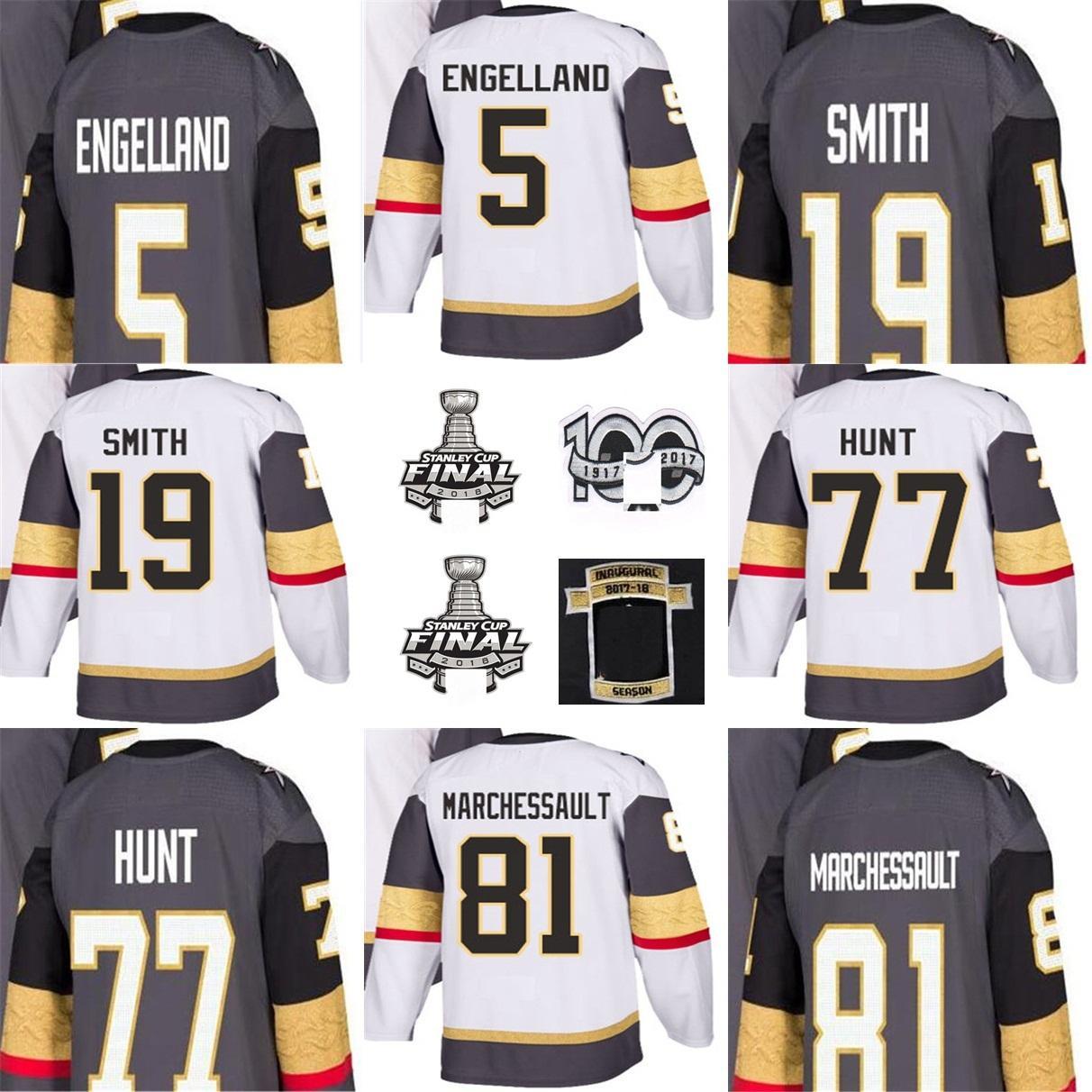 2018 Stanley Cup Final Inaugural 100th Patch 5 Engelland Reilly Smith Brad Hunt Jonathan Marchessault Vegas Golden Knights Hockey Jersey, As photo
2018 Stanley Cup Final Inaugural 100th Patch 5 Engelland Reilly Smith Brad Hunt Jonathan Marchessault Vegas Golden Knights Hockey Jersey, As photo