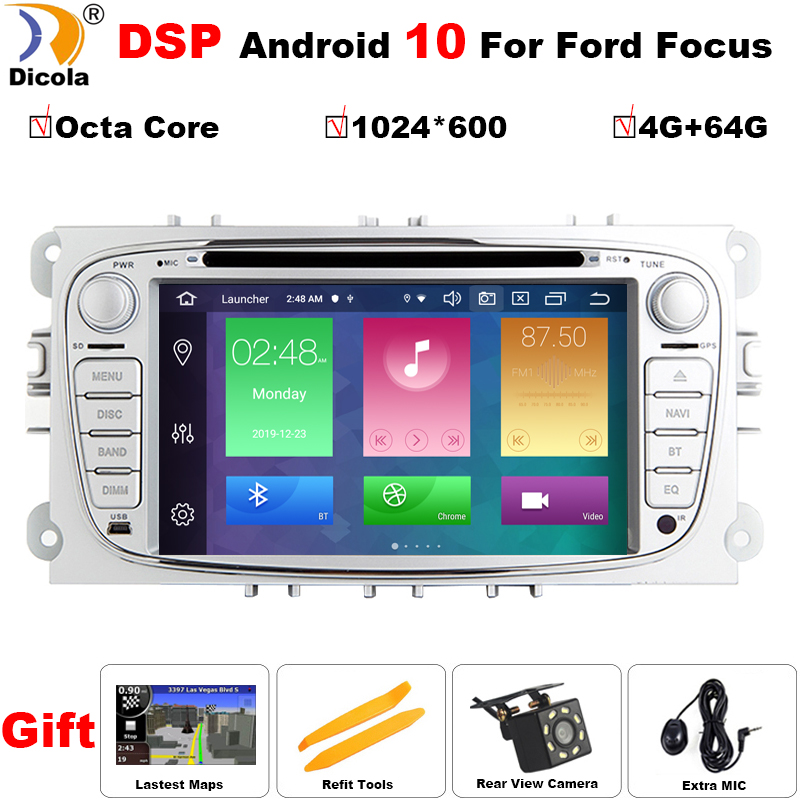2 din 7" DSP 4G+64G Android 10 Car DVD Multimedia Player for Focus Mondeo S-MAX C-MAX Galaxy radio 2din GPS Navi stereo pc
2 din 7" DSP 4G+64G Android 10 Car DVD Multimedia Player for Focus Mondeo S-MAX C-MAX Galaxy radio 2din GPS Navi stereo pc